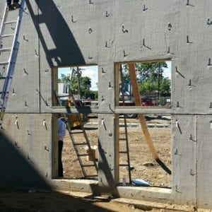 split rock commercial project prefabricated concrete walls