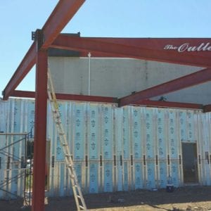 split rock commercial project prefabricated concrete walls