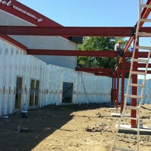 split rock commercial project prefabricated concrete walls