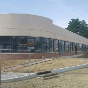split rock commercial project prefabricated concrete walls