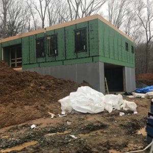 precast foundation for custom home in Annapolis, MD