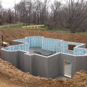 Custom home built with precast foundation in Lovettsville, VA