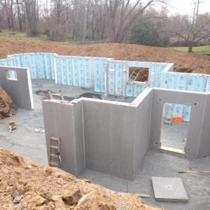 Custom home built with precast foundation in Lovettsville, VA
