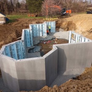 Custom home built with precast foundation in Lovettsville, VA