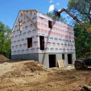 precast foundation for residential project in granby ct