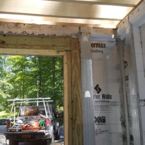 precast foundation for garage addition in Lackawaxen, PA
