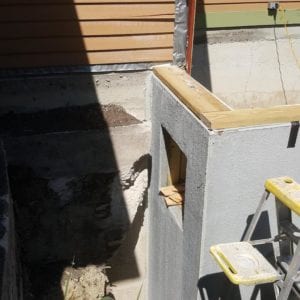 precast foundation for home addition in warwick, NY