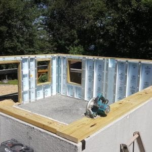 precast foundation for home addition in warwick, NY