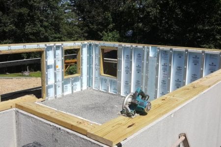 precast foundation for home addition in warwick, NY