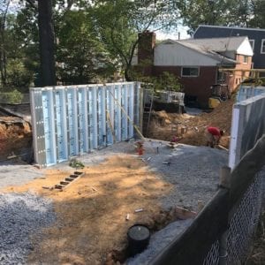 precast foundation installation in washington, DC