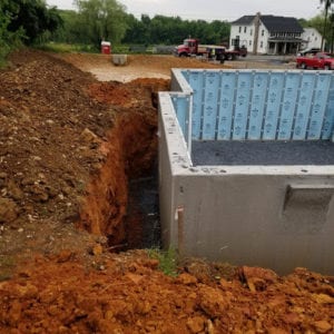 construction in high meadow development in manheim township, pa