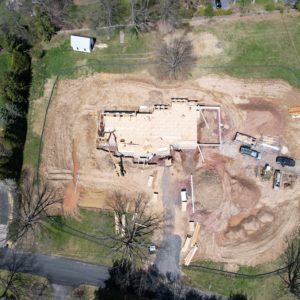 precast foundation for custom home in gwynedd valley, pa