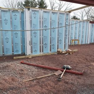 precast foundation for custom home in gwynedd valley, pa