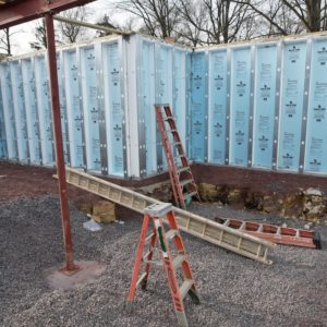 precast foundation for custom home in gwynedd valley, pa